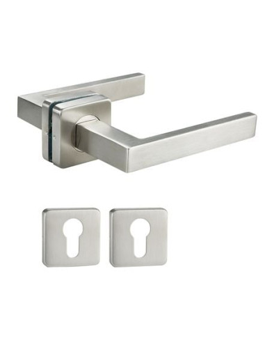 Ensemble inox sur rosace MD45 Finition inox...