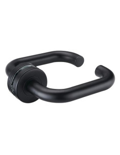 Béquille double inox sur rosace J44 Finition Inox brossé... 2