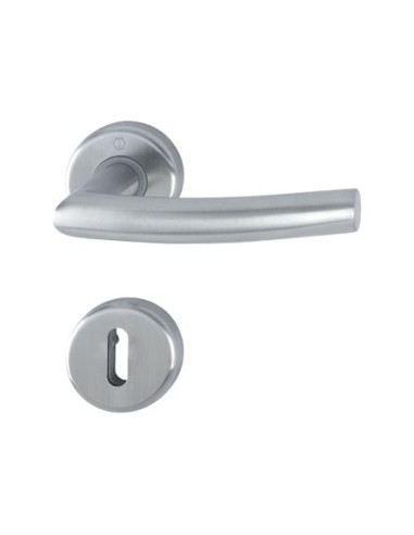 Ensemble inox Alta sur rosace Finition inox mat...
