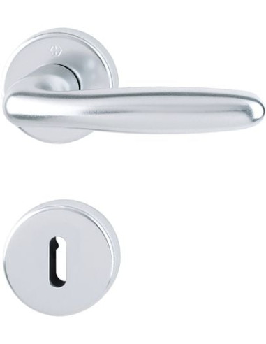 Ensemble Verona sur rosace Finition inox...