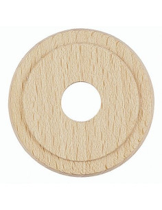 Rosace simple hêtre Finition bois brut - BRIONNE