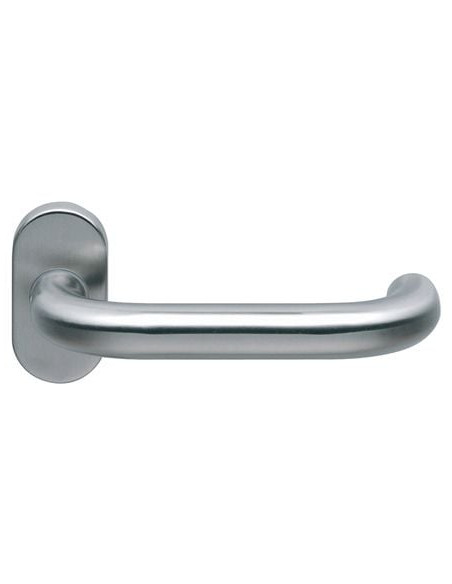 Béquille double inox sur rosace ovale EST Modèle EST ZG 21 - NORMBAU ALLEGION