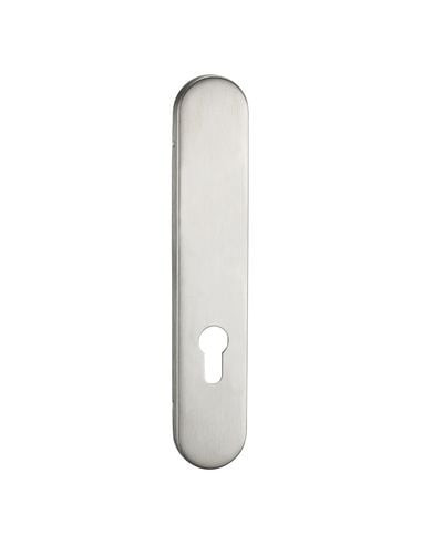 Plaque simple inox ELA Finition inox brossé -...