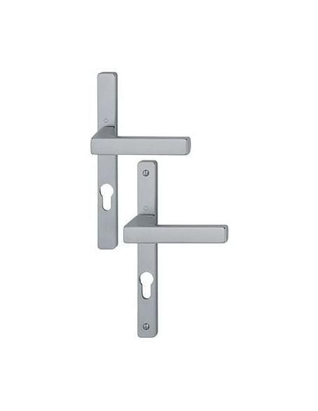 Ensemble Toulon 7/70 sur plaque étroite Finition inox coloris F9 - HOPPE