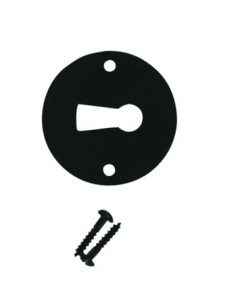 Rosace ronde lisse fer Rouillé ciré - BRIONNE