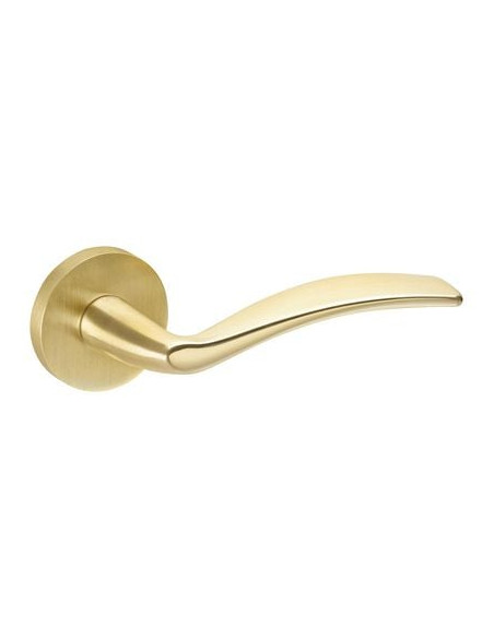 Ensemble laiton sur rosace Soft Finition laiton poli / satiné - GROEL
