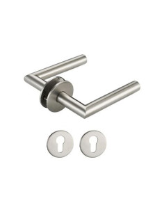 Ensemble inox sur rosace fine XJ 33 Finition inox brossé... 2
