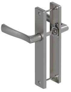 Ensemble sur grande plaque FLEX Finition chrome satin -...