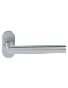 Béquille double inox série L sur rosace ovale Modèle L 44