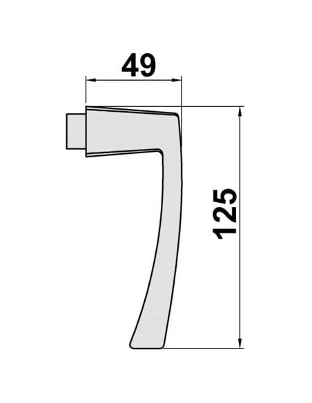 Béquille simple Minéral Finition Argent F1 - OPENLINE