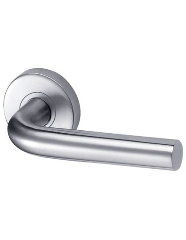 Béquille double inox sur rosace ligne Linox...