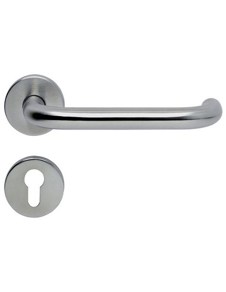 Béquille double rallongée inox sur rosace ronde EST Modèle ZG 41/320 - NORMBAU ALLEGION