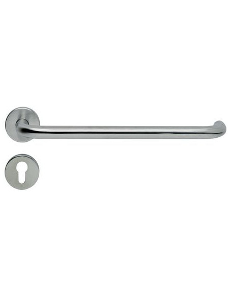 Béquille double rallongée inox sur rosace ronde EST Modèle ZG 41/320 - NORMBAU ALLEGION