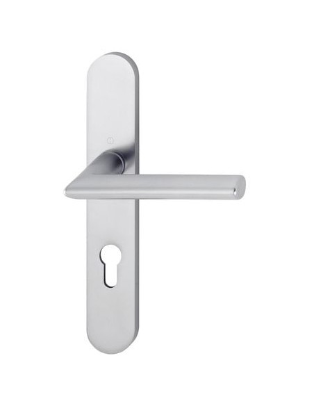 Ensemble Stockholm sur grande plaque Finition inox coloris F9 - HOPPE