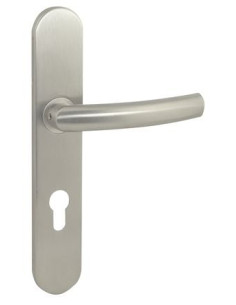 Demi-ensemble inox sur plaque L 57 béquille saillie réduite