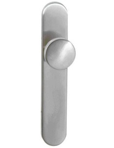 Demi-ensemble inox sur plaque L 56 bouton fixe