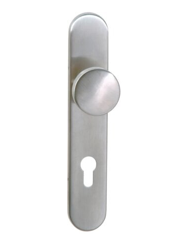 Demi-ensemble inox sur plaque L 56 bouton fixe