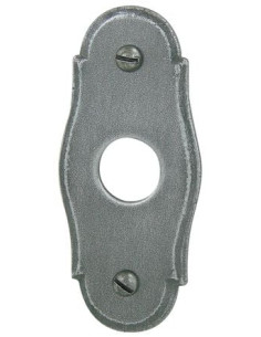 Rosace fer oblong Shérardisé patiné - BRIONNE 2