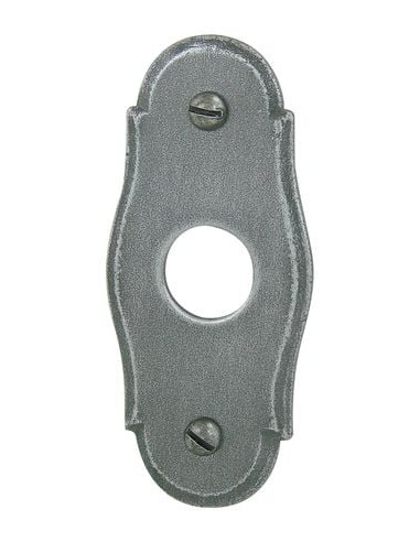 Rosace fer oblong Shérardisé patiné - BRIONNE