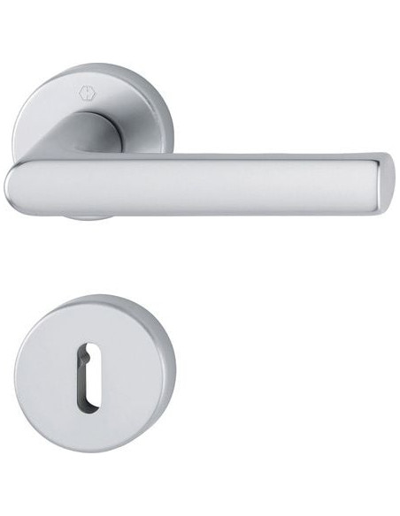 Ensemble HAMBURG sur rosace Finition Inox coloris F9 - HOPPE