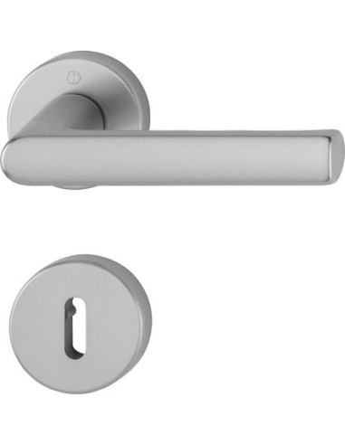 Ensemble HAMBURG sur rosace Finition Inox...