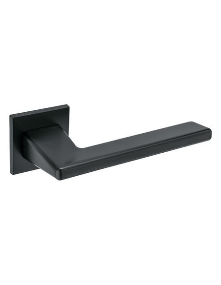 Béquille double sur rosace carrée fine 4140 Finition Noir Mat - ENDEX