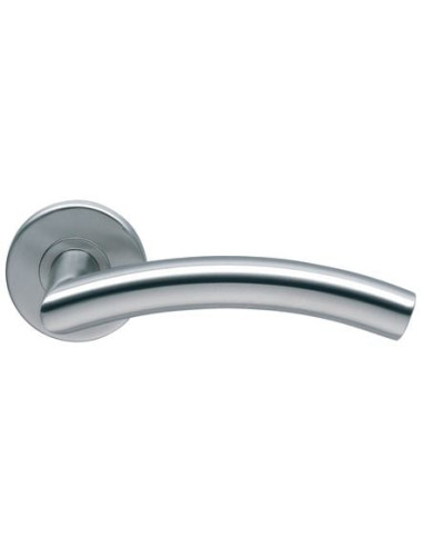 Béquille double inox sur rosace ronde EST...
