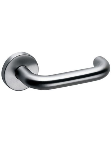 Béquille double inox sur rosace ronde EST...