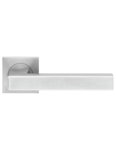 Ensemble inox Seattle sur rosace carrée Finition inox...