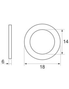 Rondelle de calage nylon 2