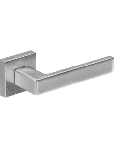 Béquille porte sur rosace carrée Finition blanc - ENDEX 2