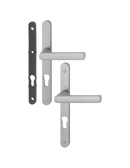 Ensemble Hamburg 7/70 étanche sur plaque étroite Finition inox coloris F9 - HOPPE