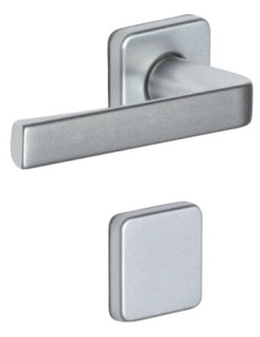 Ensemble KAZA sur rosace carrée 6601 Finition argent -...