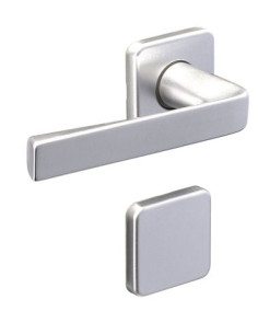Ensemble KAZA sur rosace carrée 6601 Finition argent -... 2