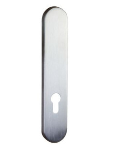 Plaque de propreté inox brossé - Protection porte entrée 2