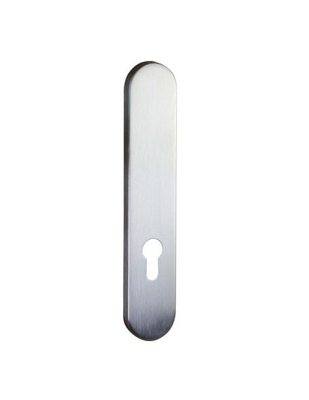 Plaque de propreté inox brossé - Protection porte entrée