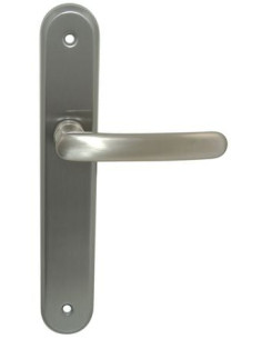 Ensemble zamak sur plaque Auber Finition nickelé mat - CADAP