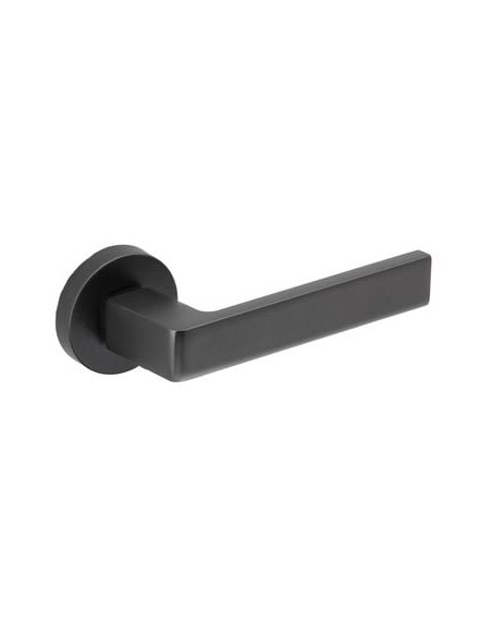 Ensemble sur rosace ronde Kristina Finition noir mat - ENDEX