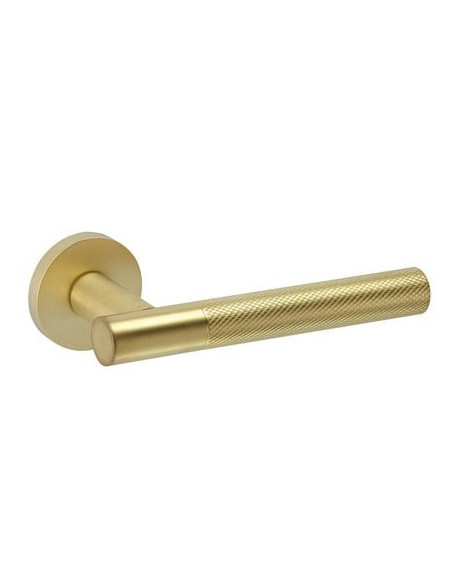 Poignée de Porte Laiton Graphite Ibiza - Ensemble Béquille sur Rosace GROEL