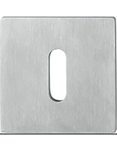 Rosace fine carrée Quick-FitPlus inox mat...