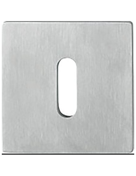 Rosace fine carrée Quick-FitPlus inox mat Finition Inox mat F69 - HOPPE