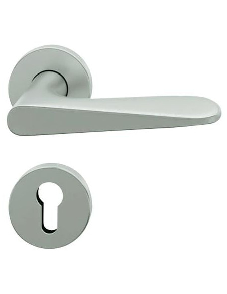 Ensemble 1144 ASL sur rosace ronde Finition aluminium naturel - FSB