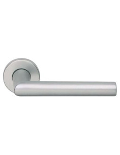 Béquille double sur rosace 190 Finition argent - GHIDINI