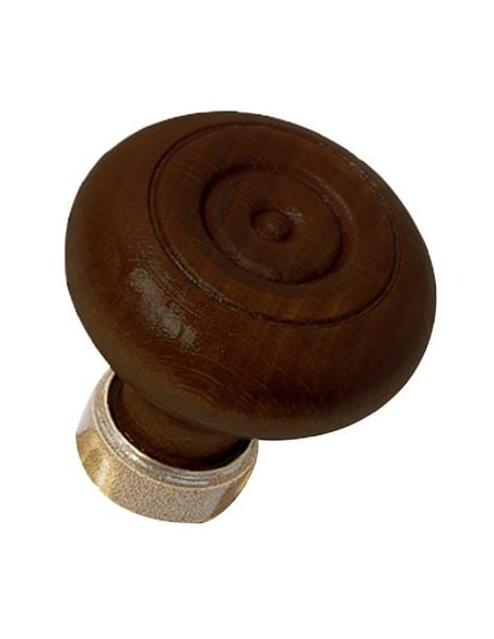 Bouton double hêtre Finition bois brut - BRIONNE
