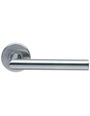 Béquille double inox sur rosace ronde EST...