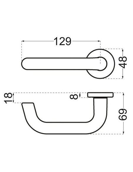 Béquille double Bercy 1325 Finition argent - VACHETTE