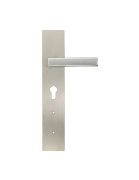 Demi-ensemble Toulon Somfy DoorKeeper Alu inox HOPPE