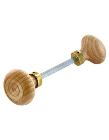 Bouton double hêtre Finition noyer - BRIONNE