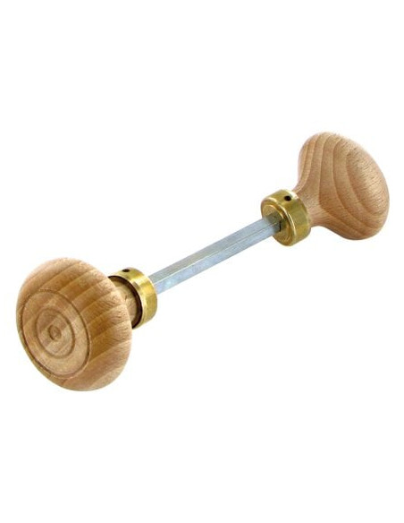 Bouton double hêtre Finition noyer - BRIONNE