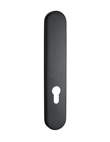 Plaque simple inox ELA Finition noir mat -...